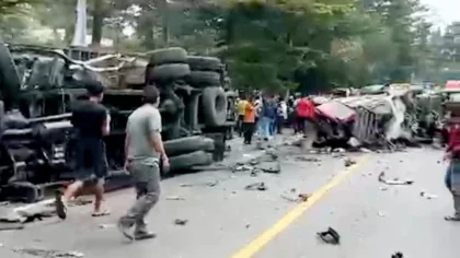 Kecelakaan Beruntun Libatkan 9 Kendaraan di Jalan Medan-Berastagi, Empat Tewas